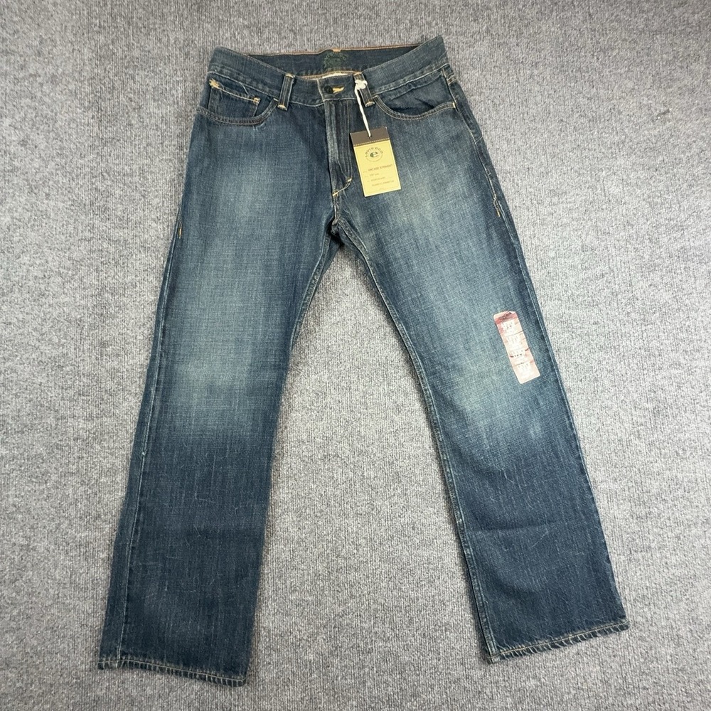 Levis 539 Vintage Straight Jeans Mens 32x30 Blue Relaxed Eco Organic Denim